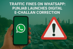 Traffic Fines on WhatsApp: Punjab Introduces Digital E-Challan Correction System 1 Traffic Fines on WhatsApp