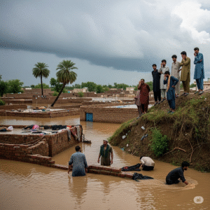 "Flood of Pakistan 2025 – villagers stranded in Buner, Khyber Pakhtunkhwa